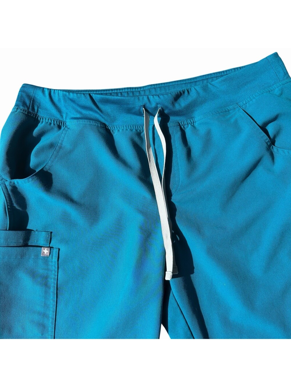 FIGS Women's Technical Collection Scrub Pants Drawstring Waist Blue L T21004 - Picture 6 of 9